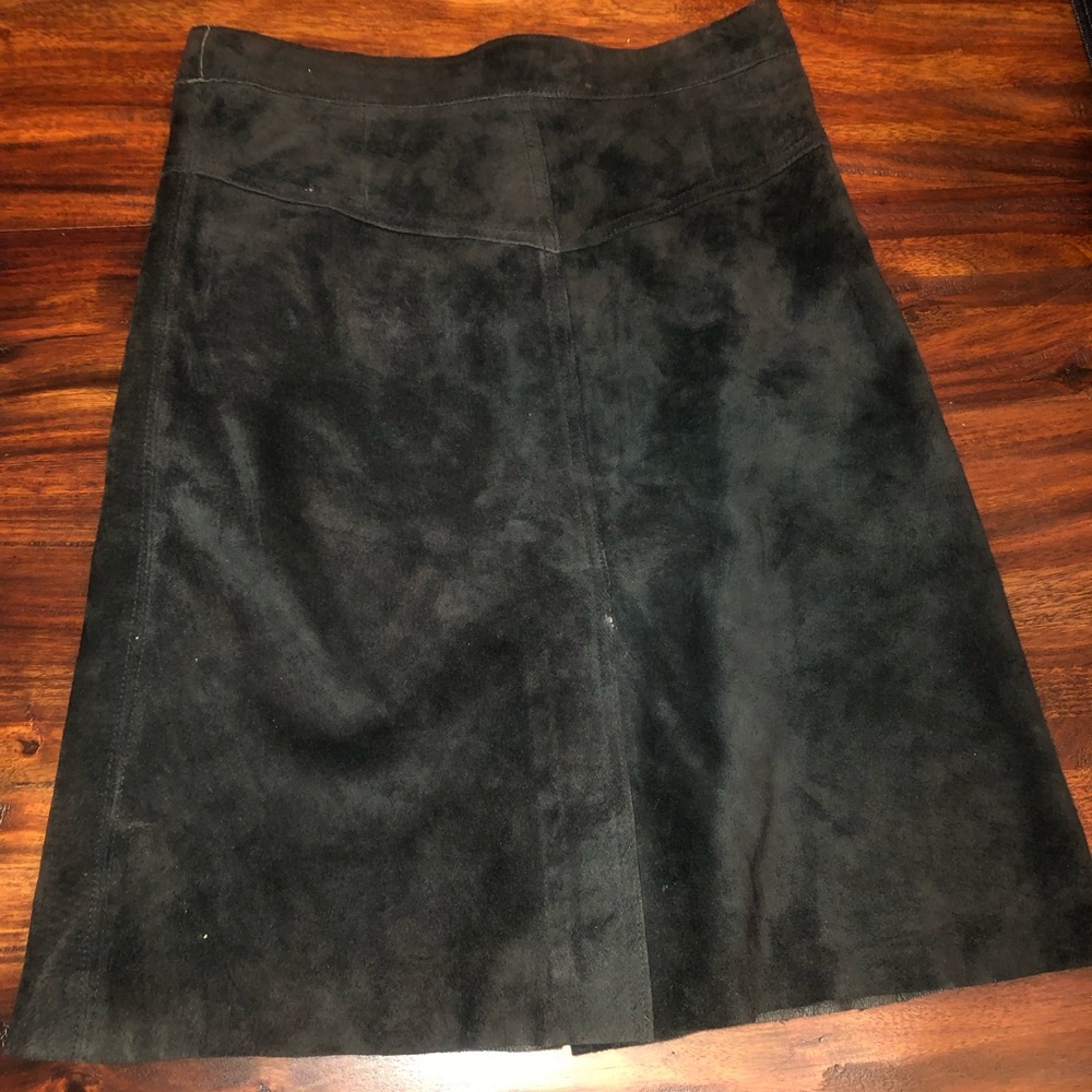 Black Suede Skirt